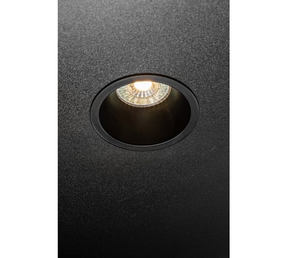 Корпус для точечного светильника GTV kerla, ip20, круглый, ø85x36mm, черный (пластик) OP-KERLKW-00
