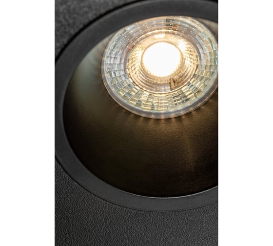 Корпус для точечного светильника GTV kerla, ip20, круглый, ø85x36mm, черный (пластик) OP-KERLKW-00
