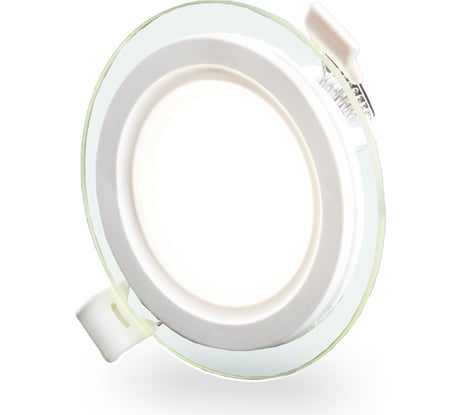 Светильник со стеклом 6W 4000K, круг Slim Glass Panel 6W 4200K round Slim Glass Panel 6W 4000K round Datts FL-90013