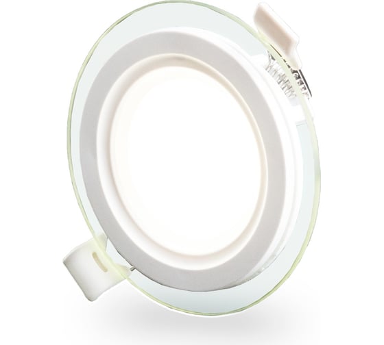 Светильник со стеклом Datts 6W 4000K, круг Slim Glass Panel 6W 4000K round Slim Glass Panel 6W 4200K round