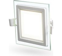 Светильник со стеклом 6W 4200K, квадрат Datts Slim Glass Panel 6W 4200K square 31376583