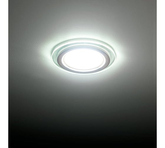 Светильник Datts со стеклом 6W 3000K, круг Slim Glass Panel 6W 3000K round
