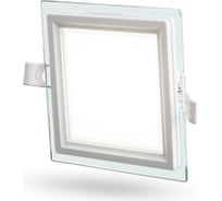 Светильник со стеклом 9W 3000K, квадрат Datts Slim Glass Panel 9W 3000K square 31376439