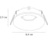 Встраиваемый светильник ARTE LAMP corno A2863PL-1WH 9