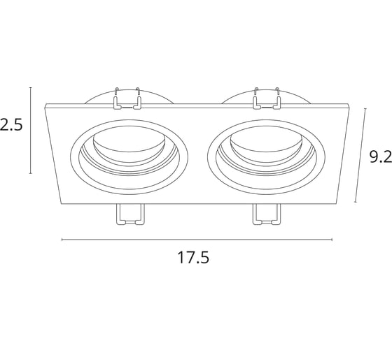 Точечный встраиваемый светильник ARTE LAMP tarf A2178PL-2BK