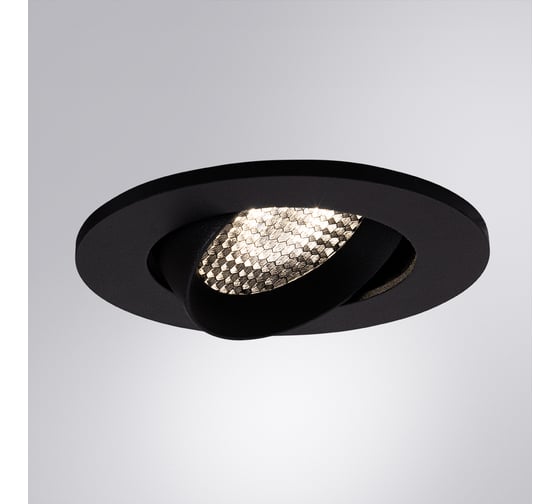 Точечный встраиваемый светильник ARTE LAMP fuji A2865PL-1BK