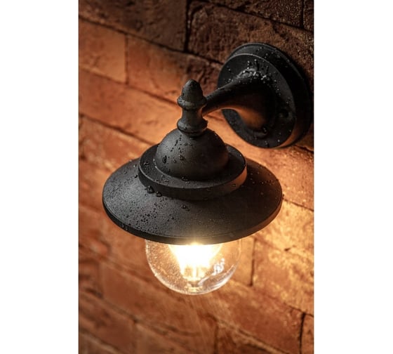 Садовый светильник GTV TOSKANA-AD, E27, max.60w, IP54, ac220-240v, 50-60hz, бра простое, черный корпус OS-TOS0DA-00