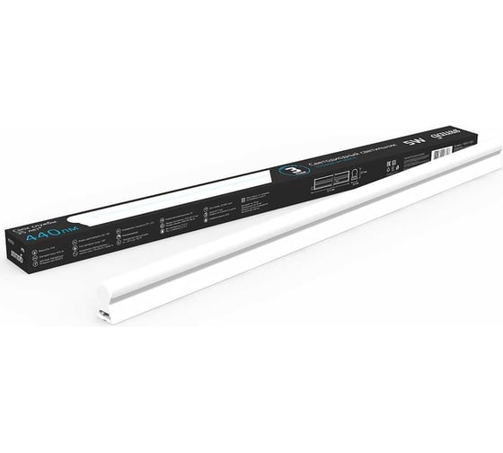 Линейный светильник Gauss LED матовый 5W 6500K 311х25х36, 440лм 130511305