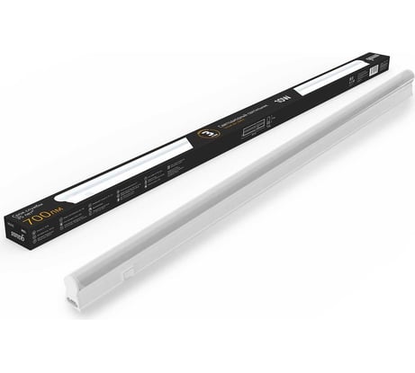 Линейный светильник Gauss LED 10W 3000K 700Lm матовый 561х22х37, 130511110