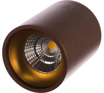 Накладной светильник Gauss LED 12W кофе золото 3000K 79x100, 900лм HD001