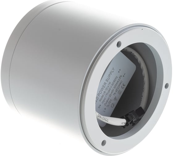 Накладной светильник с рассеивателем Gauss LED 10W белый 3000K 88х75, 700лм HD025