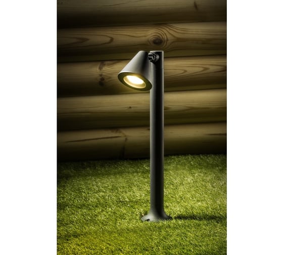 Садовый светильник GTV LUSTINO-P 50, GU10, MAX.20W, IP44, AC220-240V, 50-60Hz, столб, графит OS-USTIP40-30