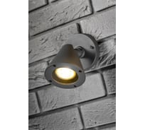 Садовый светильник GTV LUSTINO-D, GU10, MAX.20W, IP44, AC220-240V, 50-60Hz, настенный нижний светильник, графит OS-USTI0UD-30