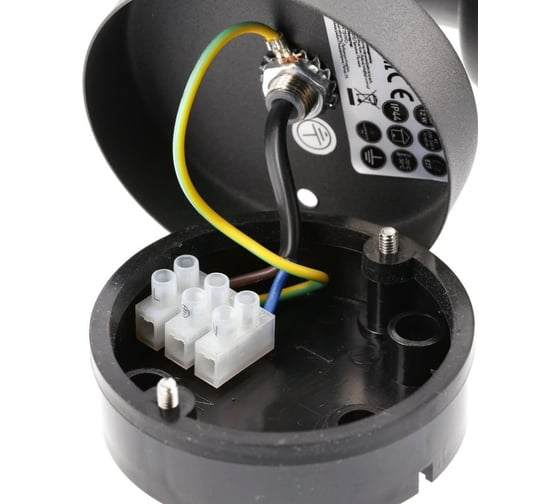 Садовый светильник GTV KERTA-A, E27, МАКС.12Вт, IP44, AC220-240V, 50-60Hz, прямой верхний плафон, графитовый OS-KERT0UA-30