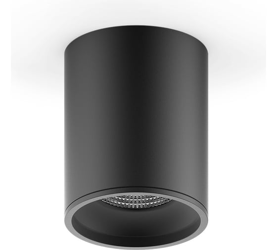Накладной светильник Gauss LED 12W черный 4100K 79x100, 920лм HD007