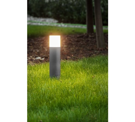 Садовый фонарь GTV CORTA-P 40, E27, MAX.25W, IP44, AC220-240V, 50-60Гц, столб, графит OS-CORP40-30