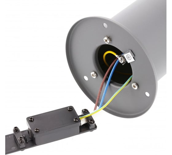 Садовый фонарь GTV CORTA-P 40, E27, MAX.25W, IP44, AC220-240V, 50-60Гц, столб, графит OS-CORP40-30