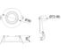 Корпус для точечного светильника LINTO GTV IP20, круглый, Ø90x29mm, белый/черный (пластик) OP-LINTOK-52 2