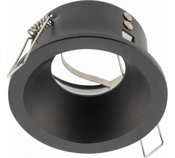 Корпус для точечного светильника ELVA GTV IP54, круглый, Ø85x45mm, черный OP-ELVAOCC-00 1