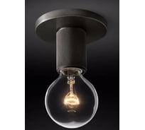 Потолочный светильник IMPERIUMLOFT RH Utilitaire Socket Flushmount Black 123676-22