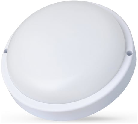 Светильник Ultraflash Lbf-0802 c01 led влагозащищённый, 12 вт, ip65, 220в, 6500к, круг 15342