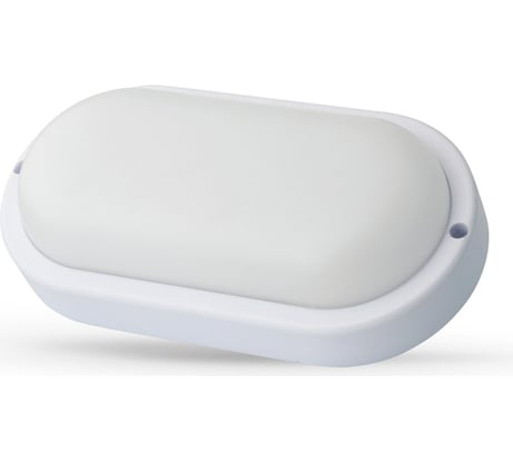 Светильник Ultraflash Lbf-0902 c01 led влагозащищённый, 12 вт, ip65, 220в, 6500к, овал 15349