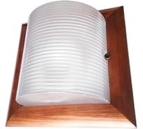 Накладной светильник Ecola Gx53 led нбб-04-60-022 квадрат, ip65, дерево орех, 2 x gx53, 245x245x110 TP53S2ECA