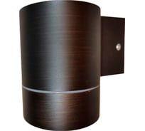 Накладной светильник Ecola 8003a Gx53, led, ip65, прозрачный, цилиндр, металл, 1 x gx53, черная патина, 114x140x90 FP53C1ECH