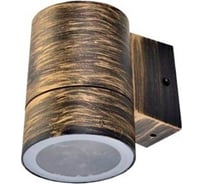 Накладной светильник Ecola 8003a Gx53, led, ip65, прозрачный, цилиндр, металл, 1 x gx53, черненая бронза, 114x140x90 FN53C1ECH