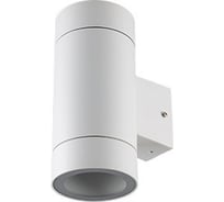 Накладной светильник Ecola 80013a Gx53, led, ip65, прозрачный, цилиндр, металл, 2 x gx53, белый матовый, 205x140x90 FW53C2ECH