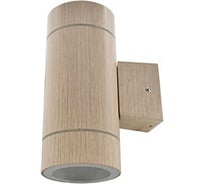 Накладной светильник Ecola 80013a Gx53, led, ip65, прозрачный, цилиндр, металл, 2 x gx53, светлое дерево, 205x140x90 FW53W2ECH