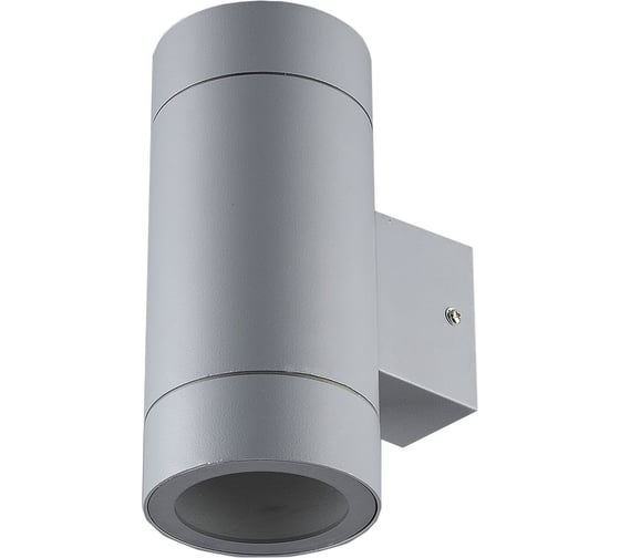 Накладной светильник Ecola 80013a Gx53, led, ip65, прозрачный, цилиндр, металл, 2 x gx53, серый матовый, 205x140x90 FG53C2ECH