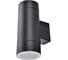 Накладной светильник Ecola 80013a Gx53, led, ip65, прозрачный, цилиндр, металл, 2 x gx53, черный, 205x140x90 FB53C2ECH 1