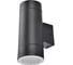 Накладной светильник Ecola 80013a Gx53, led, ip65, прозрачный, цилиндр, металл, 2 x gx53, черный, 205x140x90 FB53C2ECH 2