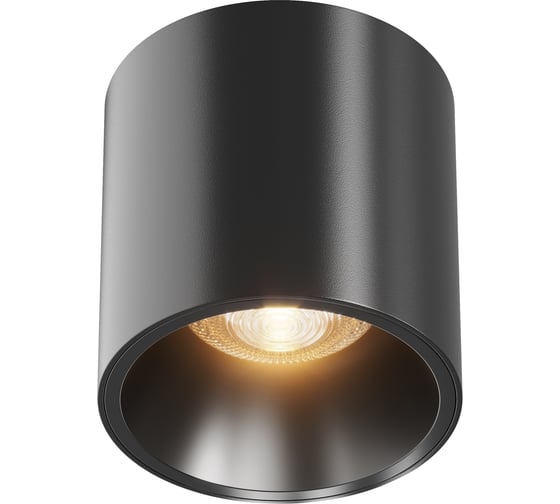 Потолочный светильник MAYTONI alfa led 12w алюминий и пластик черный C064CL-L12B3K-D 1