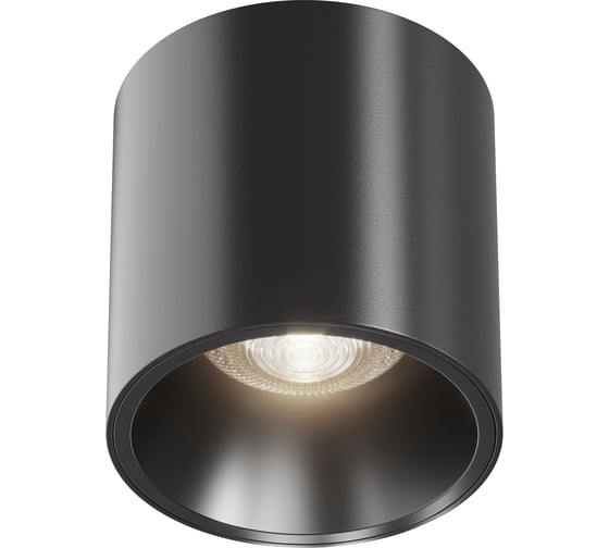 Потолочный светильник MAYTONI alfa led 12w алюминий и пластик черный C064CL-L12B4K-D 1