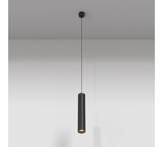 Подвесной светильник MAYTONI focus led 12w алюминий черный P072PL-L12B3K 1