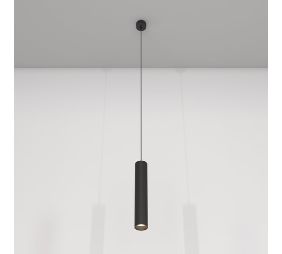 Подвесной светильник MAYTONI focus led 12w алюминий черный P072PL-L12B4K 1