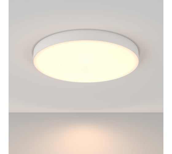 Потолочный светильник MAYTONI zon 90w алюминий белый C032CL-90W3K-RD-W