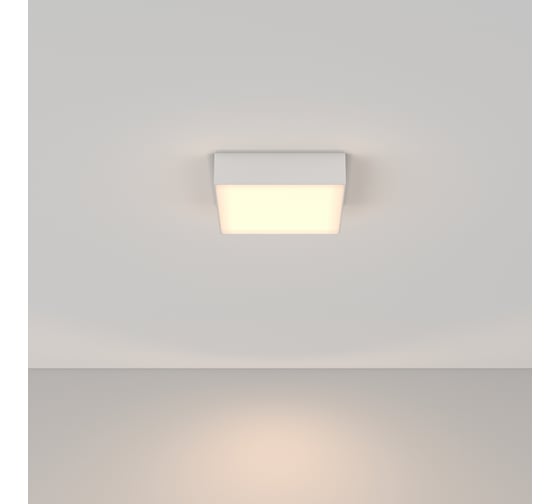 Потолочный светильник MAYTONI zon 24w алюминий белый C032CL-24W3K-SQ-W