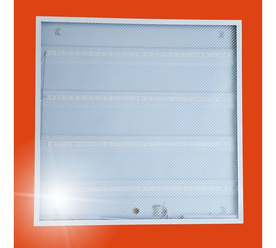 Светодиодная панель IRS Electrics 4 шт. 36w 6500k 3000lm, led, квадратный, свет холодный белый, призма, потолочная ARD258820 1
