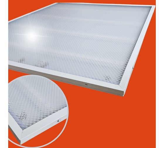 Светодиодная панель IRS Electrics 4 шт. 72w 6500k 5760lm, led, квадратный, свет холодный белый, призма, потолочная ARD258823 PNYL01-072