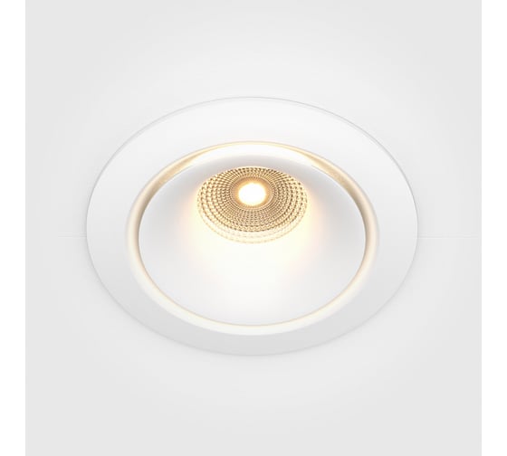 Встраиваемый светильник MAYTONI yin led 12w алюминий белый DL031-L12W3K-D-W