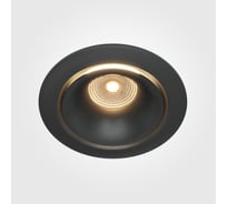 Встраиваемый светильник MAYTONI yin led 12w алюминий черный DL031-L12W3K-D-B