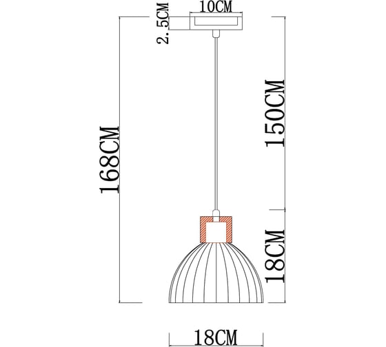 Подвесной светильник ARTE LAMP caprice A4184SP-1BR