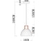 Подвесной светильник ARTE LAMP caprice A4184SP-1BR 4
