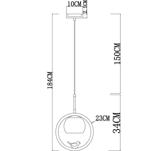 Подвесной светильник ARTE LAMP caprice A4182SP-1BR