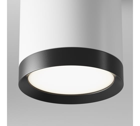 Потолочный светильник MAYTONI hoop 15w алюминий и пластик бело-черный C086CM-GX53-MRD-WB