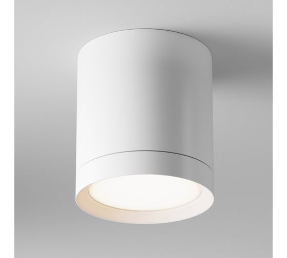 Потолочный светильник MAYTONI hoop 15w алюминий и пластик белый C086CM-GX53-MRD-W