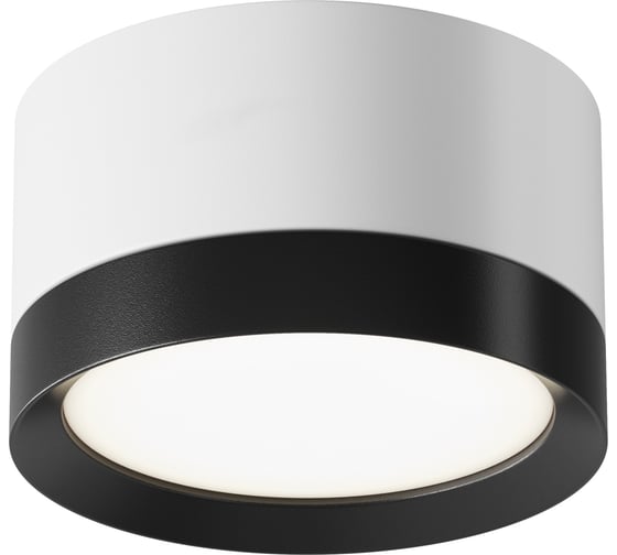 Потолочный светильник MAYTONI hoop 15w алюминий и пластик бело-черный C086CL-GX53-SRD-WB 1